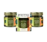 Portofino Fine Food - Pesto Genovese con Albahaca Genovesa DOP - 3 x 100 g