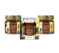 Portofino Fine Food - Pesto Rojo con Albahaca Genovesa DOP - 3 x 100 g