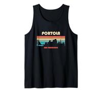 Portola San Francisco California Retro Vintage Camiseta sin Mangas