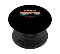 Portola San Francisco California Retro Vintage PopSockets PopGrip Adhesivo