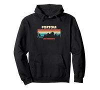 Portola San Francisco California Retro Vintage Sudadera con Capucha