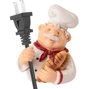Portor de cables de enchufe, ganchos de almacenamiento de enchufe - Hanchos de pared adhesivos Clip de cordón - Solución de gestión del cable de la cebada de dibujos animados para cocina, jardín,