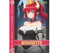 Portrait Grayscale Coloring Book: Bowsette