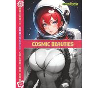 Portrait Grayscale Coloring Book: Cosmic Beauties