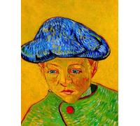 Portrait of Camille Roulin - Vincent van Gogh - Large Notebook: 120 Lined Pages, College Ruled, 8.5"x 11" Journal Diary Notepad