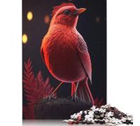Portrait of The Red Bird Rompecabezas Imposible,desafío for Adults Entretenimiento Creativo 1000 Piezas Obra De Arte De Juego De para Adultos Y Niños A Partir De 12 Años 1000pcs (38x26cm)