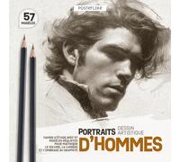 Portraits d’Hommes - Dessin Artistique: Cahier d'Étude avec 57 Modèles Réalistes pour Maîtriser le Volume, la Lumière et l'Ombrage au Graphite (Posterlike Portrait Drawing Studio)