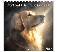 Portraits de grands chiens (Calendrier mural carré 2026 30 x 60 cm (ouvert)) Calendrier double avec une page pour vos prises de notes