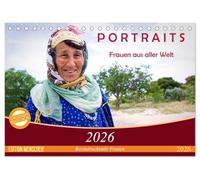 PORTRAITS - Frauen aus aller Welt (Tischkalender 2026 DIN A5 quer), CALVENDO Monatskalender: Eindrucksvolle Fotografien von Frauen aus unterschiedlichen Kulturkreisen