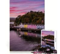 Portree - Isla de Skye - Escocia Rompecabezas de 1000 Piezas para Adolescentes Juguete de lógica Divertido y Sencillo Bordes Lisos Regalo Elegante (38x26cm)