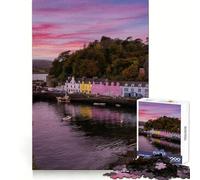 Portree - Isla de Skye - Escocia Rompecabezas para Adolescentes 1000 Piezas Rompecabezas Mental Relajante Informal Montaje de imágenes Regalo conmovedor (38x52cm)