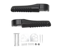 Ports BT200X Soporte de Reposapiés para Motocicleta, Juego de 2 Soportes de Reposapiés Negros, Reposapiés Izquierdo y Derecho, Compatible con Pedal de Reposapiés