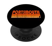 Portsmouth, estilo retro de los años 80 de New Hampshire PopSockets PopGrip Adhesivo
