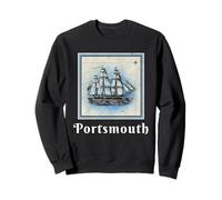 Portsmouth New Hampshire Martime Nautical Old Clipper Ship Sudadera