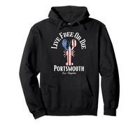 Portsmouth NH patriótico Sudadera con Capucha