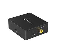 Portta Optical TOSLINK a Coaxial O Coaxial SPDIF a Toslink Convertidor de Audio Digital Bidireccional 2 vías SPDIF Optico a Coax O Coaxial a óptico Adaptador para Reproductor de DVD Altavoz Auricular