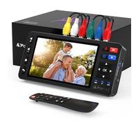 PORTTA VHS to Digital Converter, Video Casette Digitalize with 5" LCD & Remote, Compatible with VHS, VCR, DVR, DVD, Hi8, Mini DV, Videocámara, Cassette Tape, Gaming Consoles