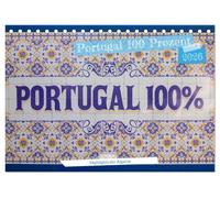 Portugal 100 Prozent (Tischkalender 2026 DIN A5 quer), CALVENDO Monatskalender: Die schönsten Orte der Algarve