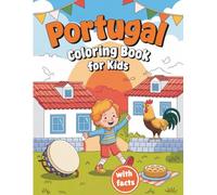Portugal Coloring Book for kids with facts
