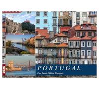Portugal, der bunte Süden Europas (Wandkalender 2026 DIN A2 quer), CALVENDO Monatskalender: Portugal ist wild, bunt, faszinierend und noch immer authentisch, wie diese Fotos eindrücklich zeigen.