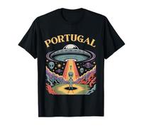 Portugal Extraterrestre OVNI Secuestro Retro Ciencia Ficción Arte Camiseta