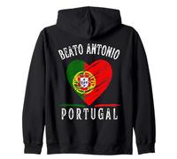 Portugal Flag Heart Beato Antonio City Sudadera con Capucha