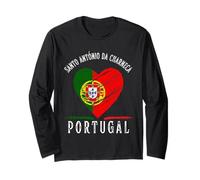 Portugal Flag Heart Santo Antonio Da Charneca City Manga Larga