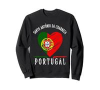 Portugal Flag Heart Santo Antonio Da Charneca City Sudadera