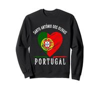 Portugal Flag Heart Santo Antonio Dos Olivais City Sudadera