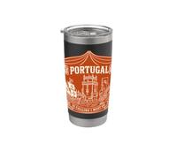 Portugal is Calling and I Must Go - Camiseta de regalo de viaje Vaso térmico de acero inoxidable de doble pared