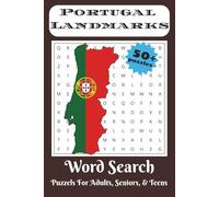 Portugal Landmarks Word Search Puzzle Book: Word Searches with Easy to Read Print about Portuguese Travel, Tourism, Adventure and More | 6x9 inches, ... Gift for Vacations, Holidays, and Free Times