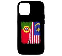 Portugal Malasia Media Bandera Patrimonio Portugués Malasia Carcasa para iPhone 12/12 Pro