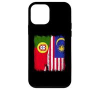 Portugal Malasia Media Bandera Patrimonio Portugués Malasia Carcasa para iPhone 12 Mini