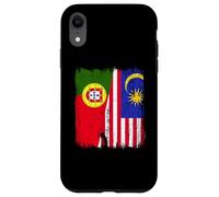 Portugal Malasia Media Bandera Patrimonio Portugués Malasia Carcasa para iPhone XR