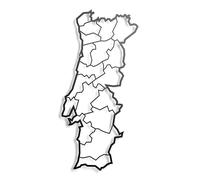 Portugal Mapa. Escultura Pared de Metal. Bandera, Elemento Decorativo, Adorno para la Pared, Recuerdo del País, Souvenir, Cartel, Póster Portugués, Decoración del Sur de Europa, Regalo para Amigos.