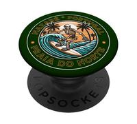 Portugal Nazaré Praia do Norte Surfing Surfing - Olas PopSockets PopGrip Adhesivo