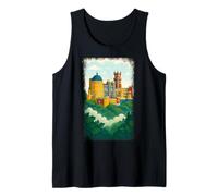 Portugal Palacio de Sintra Castillo de Cuento de Hadas Vista Camiseta sin Mangas