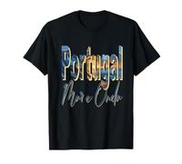 Portugal Surf Retro Sunset Wave Camiseta