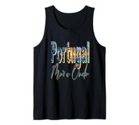 Portugal Surf Retro Sunset Wave Camiseta sin Mangas