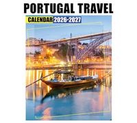 Portugal Travel Calendar 2026 - 2027: Spread Joy and Stay Organized with a 24-Month Planner with US Holidays - Ideal for Gifting or White Elephant Parties, Perfect Christmas Gift