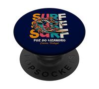 Portugal Vacaciones de Playa y Surf en Ericeira Foz do Lizandro PopSockets PopGrip Adhesivo