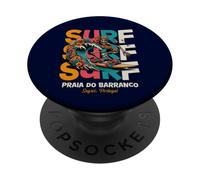Portugal Vacaciones de Surf en Sagres Praia do Barranco PopSockets PopGrip Adhesivo