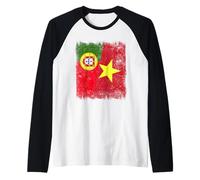 Portugal Vietnam Media Bandera Portuguesa Vietnamita Historia Camiseta Manga Raglan