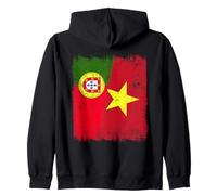 Portugal Vietnam Media Bandera Portuguesa Vietnamita Historia Sudadera con Capucha