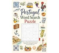 Portugal Word Search Puzzle Book: 55 Easy-to-Read Word Search Puzzle Book for Adults Inspired by Portuguese Culture, Travel, Food, History & Daily Life 6x9 inches, 110 Pages, Gift for travel lovers