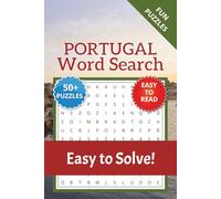 Portugal Word Search Puzzle Book: Word Searches with Easy to Read Print about Portugal, Portuguese, State and More | 6x9 inches, 110 pages | 50+ Puzzles … Gift for Vacations, Holidays and Relaxation