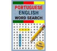 Portuguese English Word Search | 90+ Large Print Puzzles with 2,700 Words | Vocabulary Builder for Teens, Adults & Seniors: Portable 6×9 Puzzle Book with Themed Portuguese-English Vocabulary + Answers