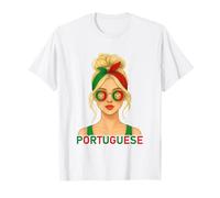 Portuguese Girl Portugal Flag Portuguesa Girlfriend Wife Camiseta