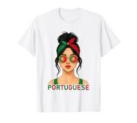 Portuguese Girl Portugal Flag Portuguesa Girlfriend Wife Camiseta