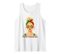 Portuguese Girl Portugal Flag Portuguesa Girlfriend Wife Camiseta sin Mangas